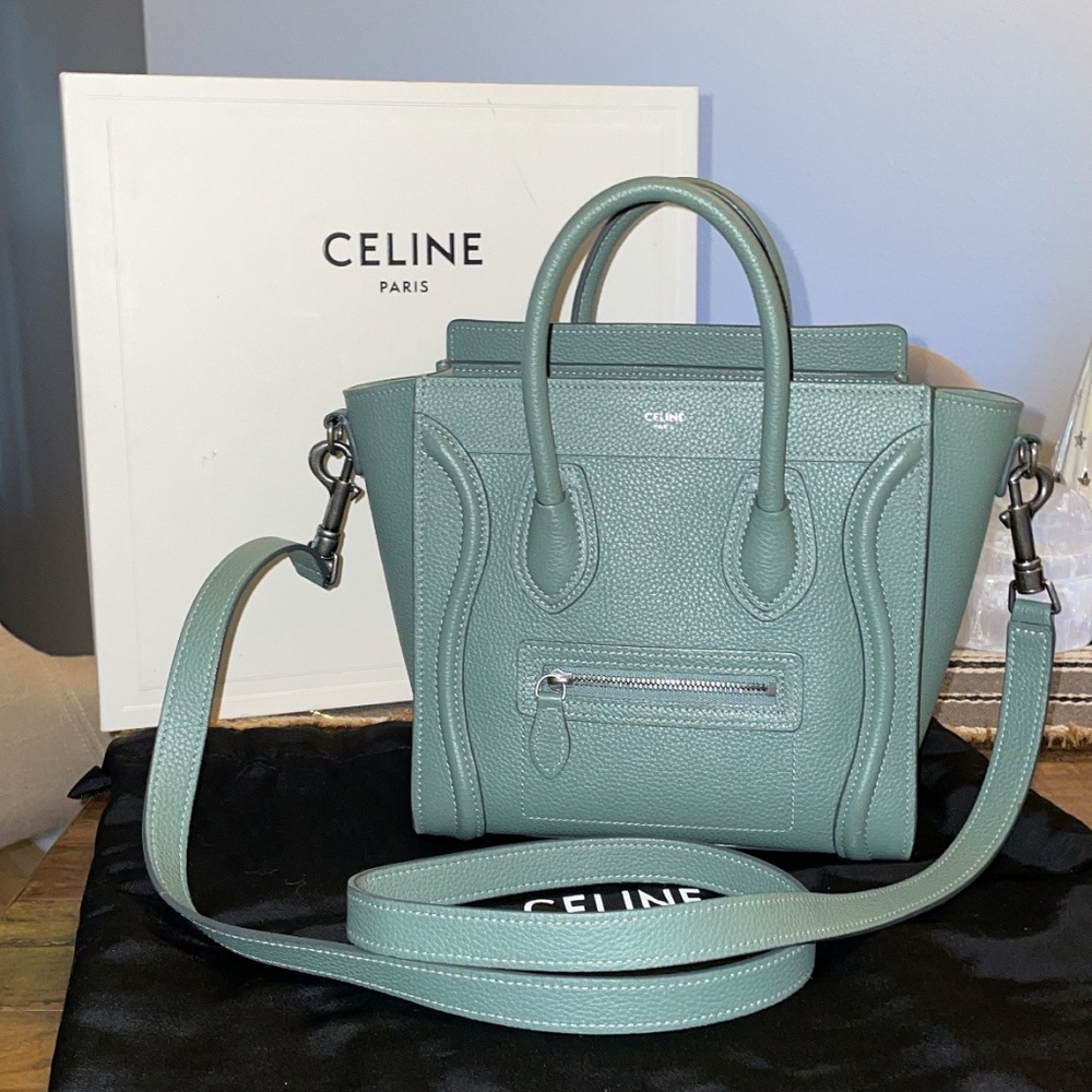 CELINE NANO PURSE - CELADON